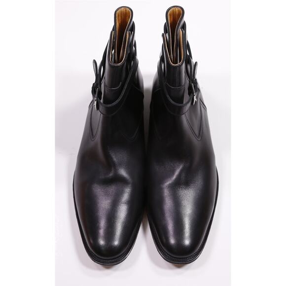 Hermes Mens Black Jodphur Leather Boots Eu 43.5 - US 10.5 +Box - Picture 5 of 12